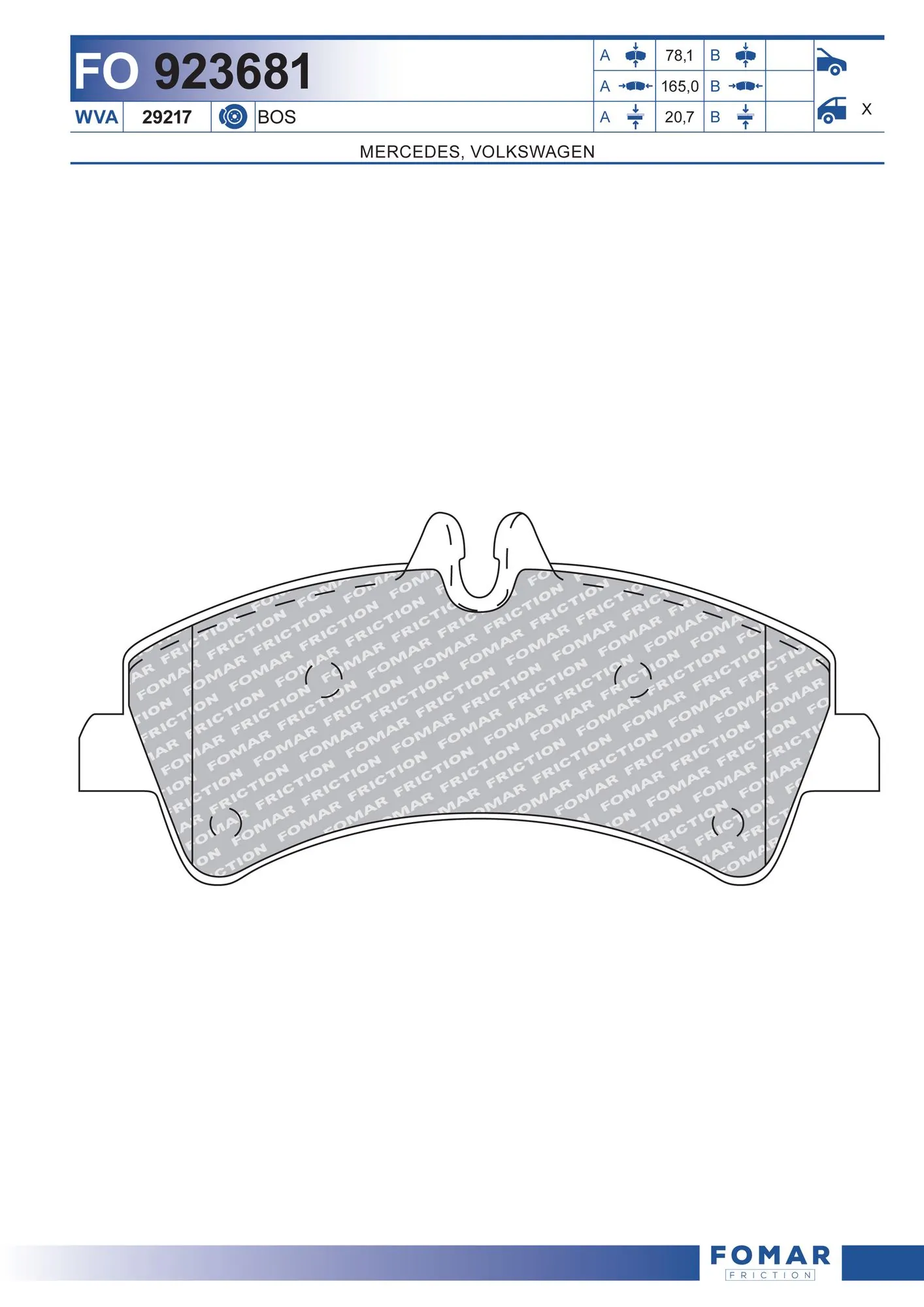 Brake Pad Set, disc brake